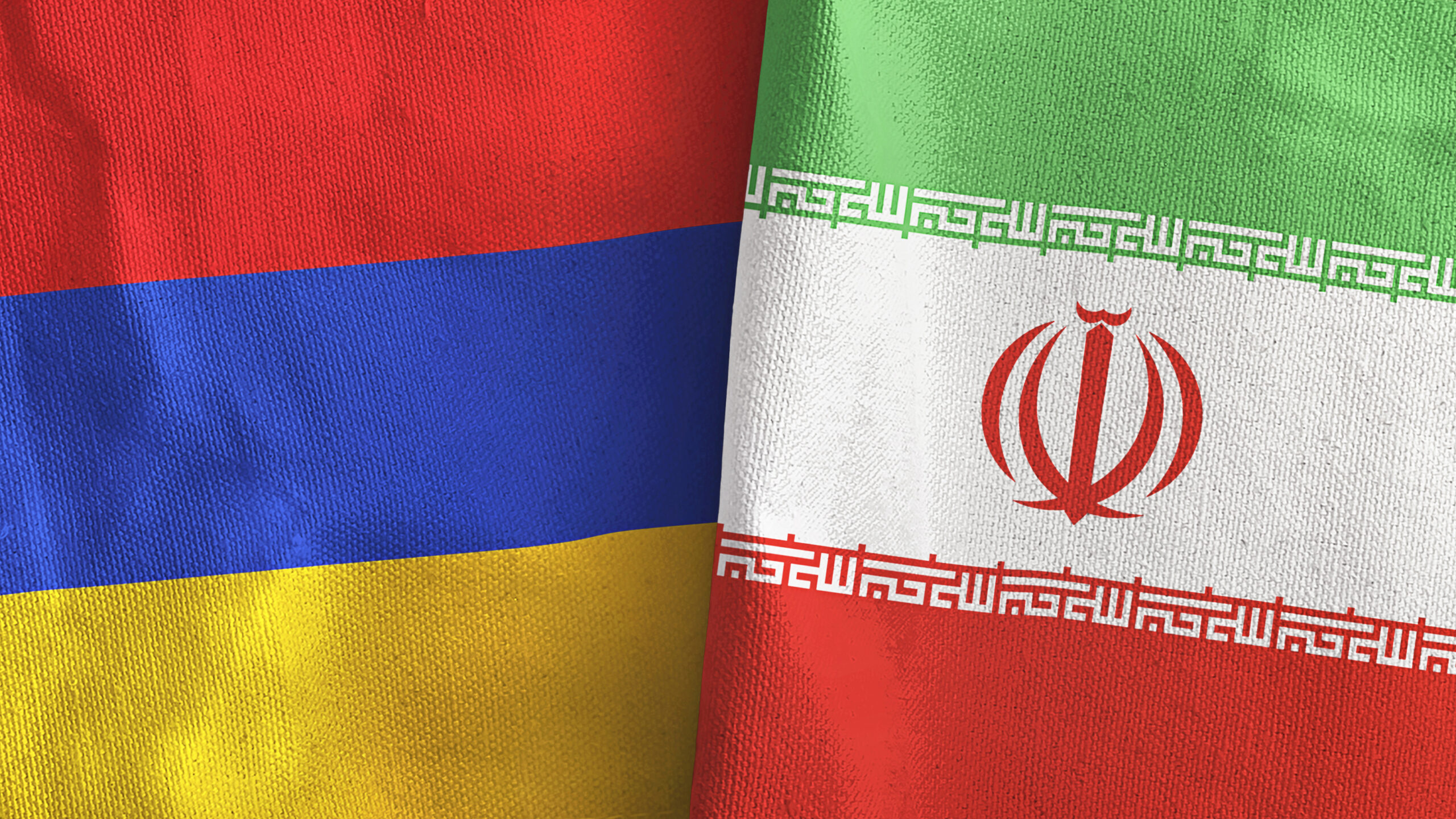 Iran,And,Armenia,Two,Folded,Flags,Together,3d,Rendering