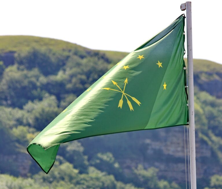 Flag of Adygea (Shutterstock)