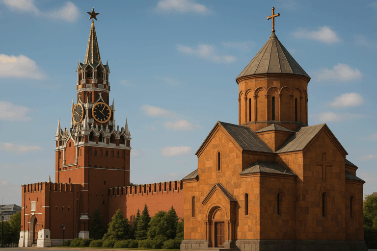 Russian involvement in Armenia through the Church (AI generated)