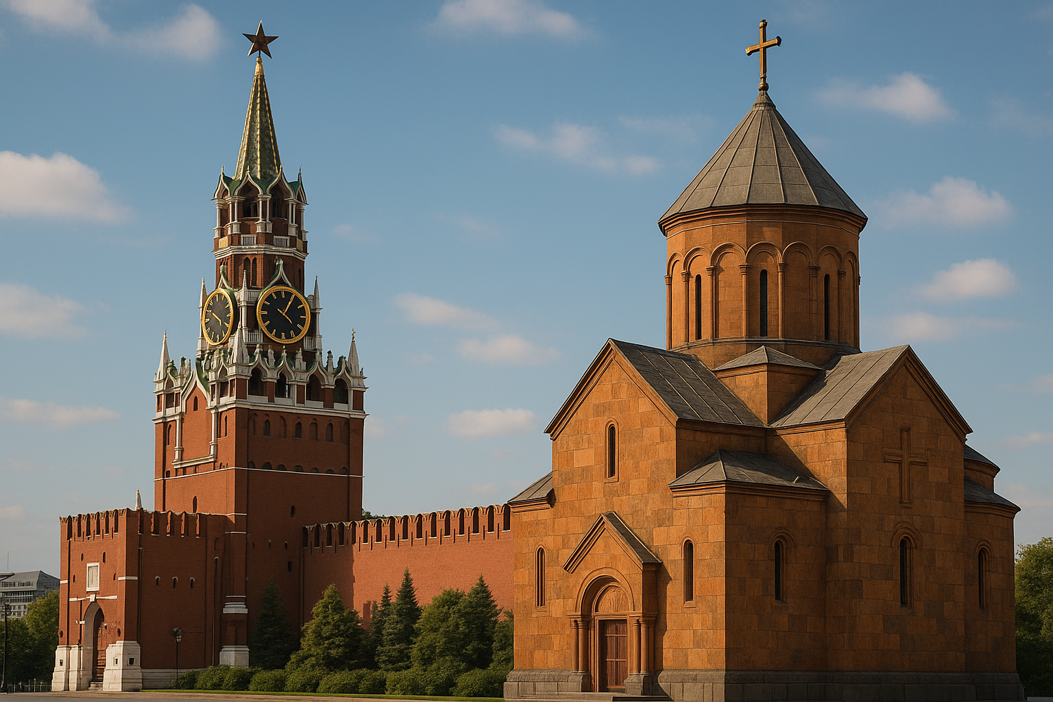 Russian involvement in Armenia through the Church (AI generated)