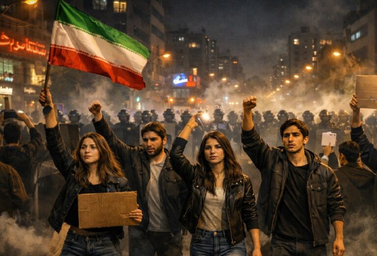 Iran protest (AI generated)