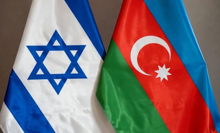 Israel Azerbaijan flags (AI)