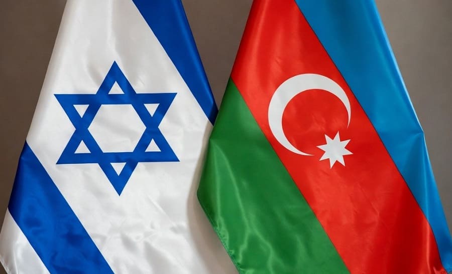 Israel Azerbaijan flags (AI)