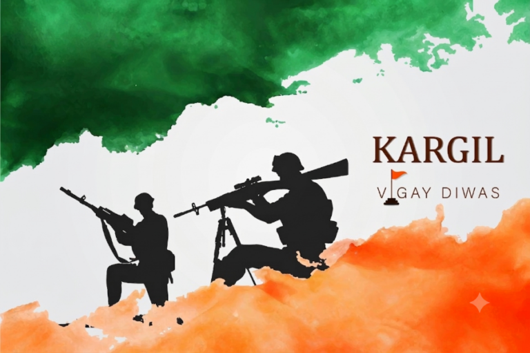 Kargil,Vijay-illustration,Of,Abstract,Concept,For,Kargil,Vijay,Diwas,,Banner