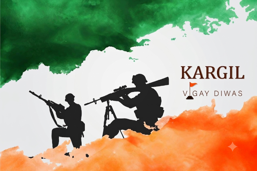 Kargil,Vijay-illustration,Of,Abstract,Concept,For,Kargil,Vijay,Diwas,,Banner