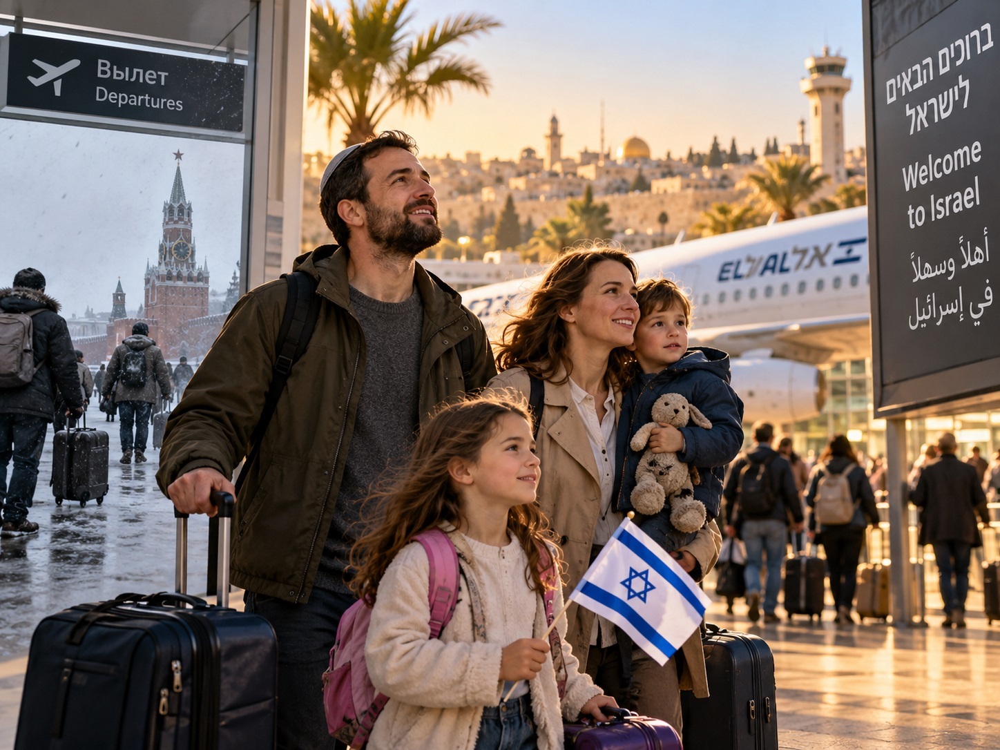 Aliya to Israel (AI generated)